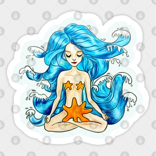 Yoga Vibes Sticker by Shweta.Designs